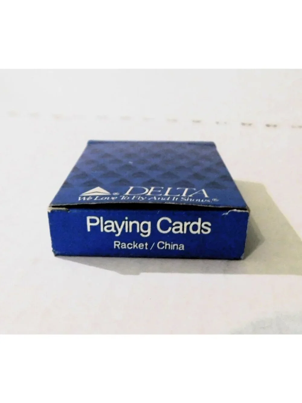 Delta Airlines Branded Playing Cards Blue Widget Boxed Deck Plastic Coated
